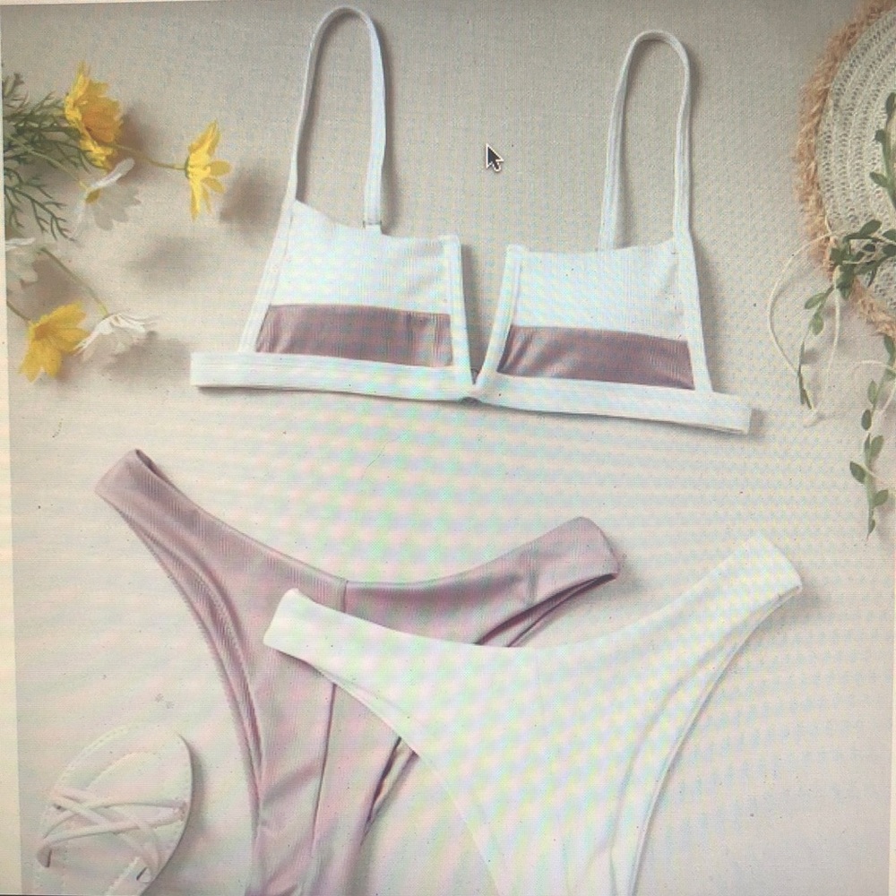 Three piece shein bathing suit set!